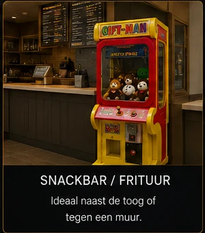 Automaat in snackbar of frituur